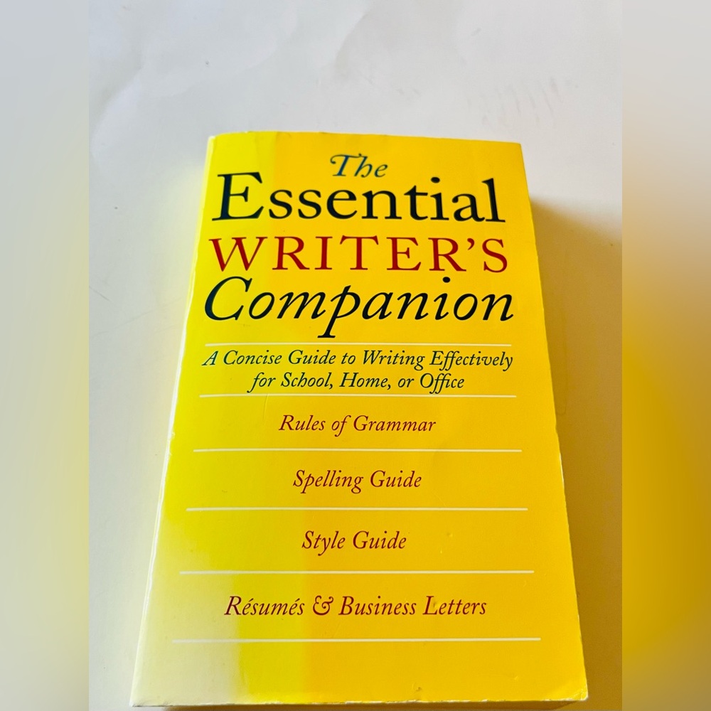 ENGLISH - THE ESSENTIAL WRITER’S COMPANION (COPYRIGHT 1997, 1994) - RESUME GUIDE
